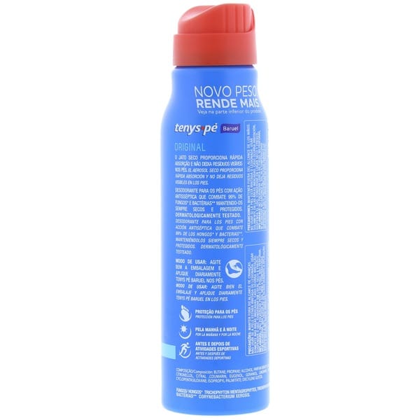 Desodorante para os Pés Tenys Pé Baruel Original - Jato Seco - 150ml - 2