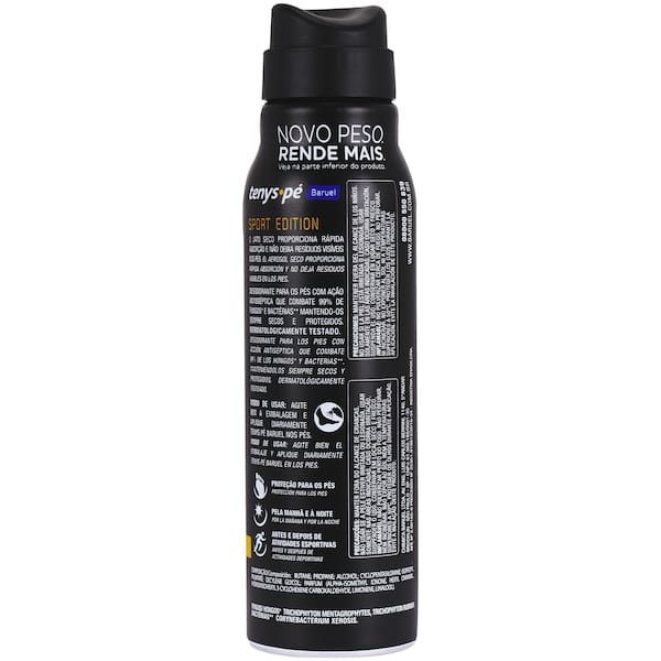Desodorante para os Pés Tenys Pé Sport Edition - Jato Seco - 150ml - 2