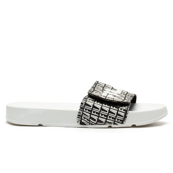 Vista 2 Chinelo Fila Drifter Bold - Slide - Feminino Fila BRANCO/PRETO