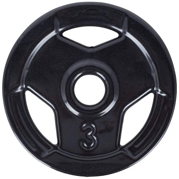 Vista 2 Anilha Ahead Emborrachada Sport - 3Kg AHEAD PRETO