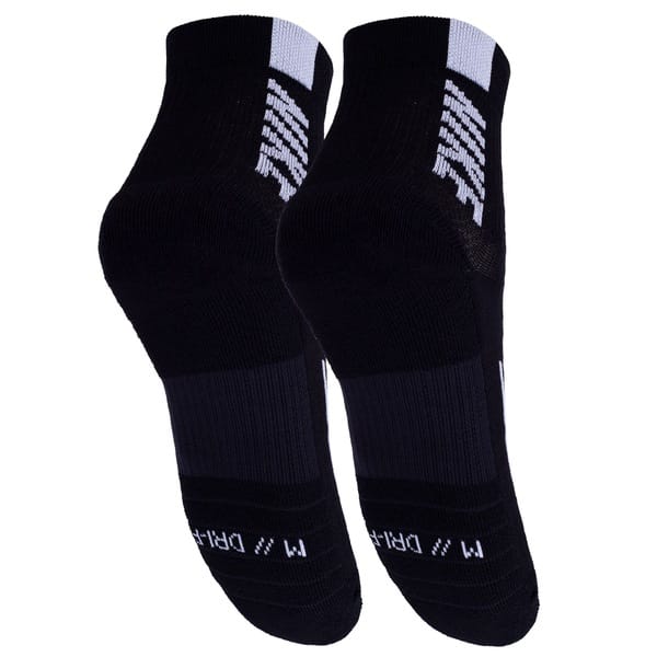 Vista 2 Kit de Meia Para Corrida Cano édio Nike Multiplier com 2 Pares - Adulto Nike PRETO/BRANCO