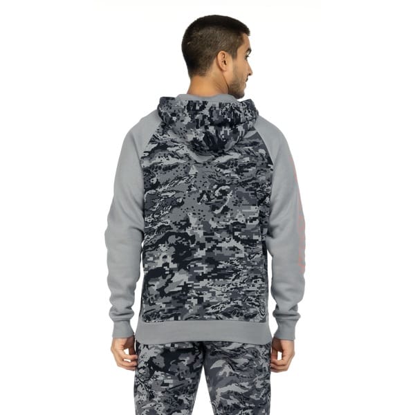 Vista 2 Blusão Under Armour Masculino com Capuz Rival Fleece Camo Under Armour CINZA