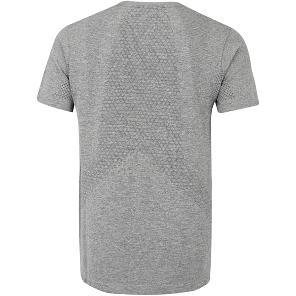 Vista 2 Camiseta Masculina ASICS Manga Curta Seamless ASICS CINZA MESCLA