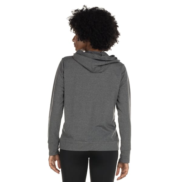 Vista 2 Jaqueta de Moletom Under Armour com Capuz Rival Terry FZ - Feminina Under Armour CINZA/PRETO