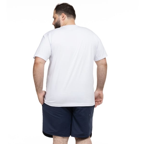 Vista 2 Camiseta Plus Size Fatal Estampada 26524 - Masculina Fatal OFF WHITE
