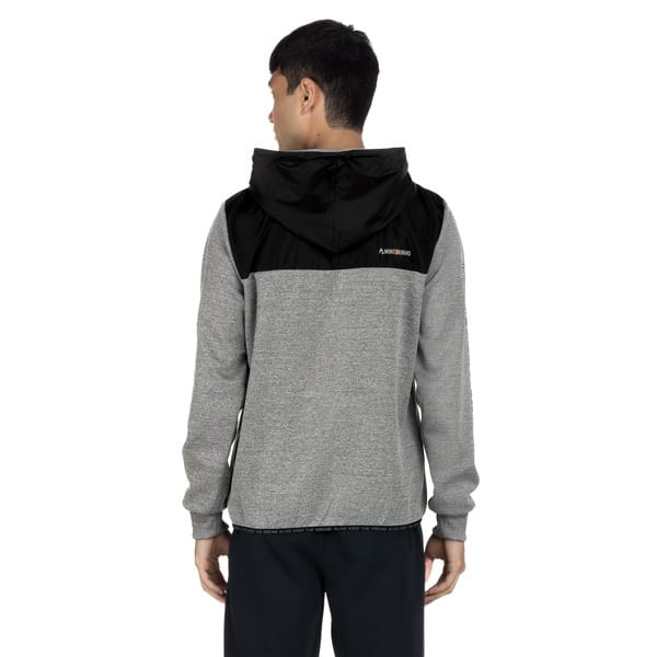 Vista 2 Jaqueta de Moletom HD com Capuz Cang Aberto 9162A - Masculina Hawaiian Dreams CINZA