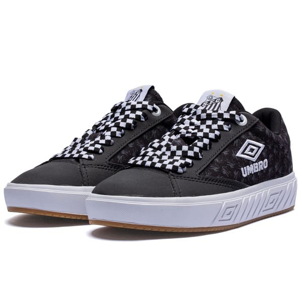 Vista 2 Tênis Umbro Trick Charlie Brown Jr - Unissex Umbro PRETO/BRANCO