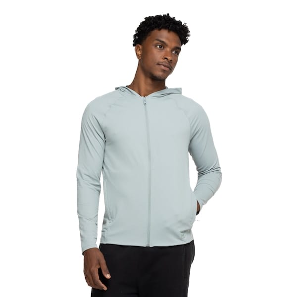 Vista principal Jaqueta Masculina Under Armour com Capuz Meridian JAC Under Armour CINZA CLARO