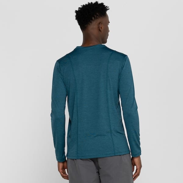 Vista 2 Camiseta Masculina Oxer Manga Longa Mescla Flat Oxer Verde Mescla