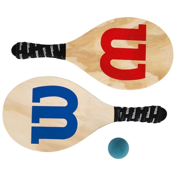 Kit de Frescobol Wilson - 1 Par de Raquetes + 1 Bolinha com Capa - 2