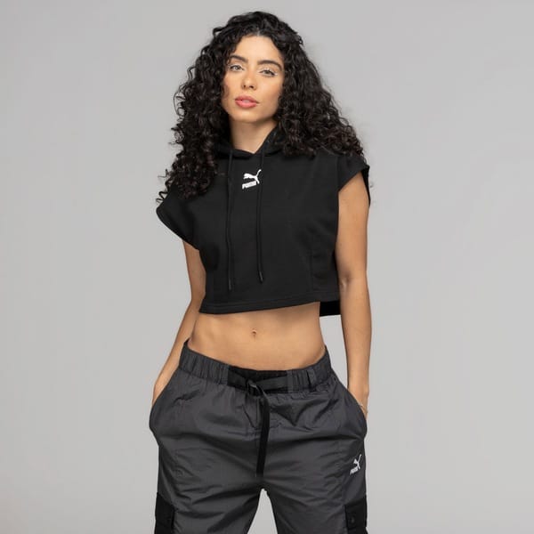 Camiseta Regata Cropped Puma com Capuz Dare To Vest - 2