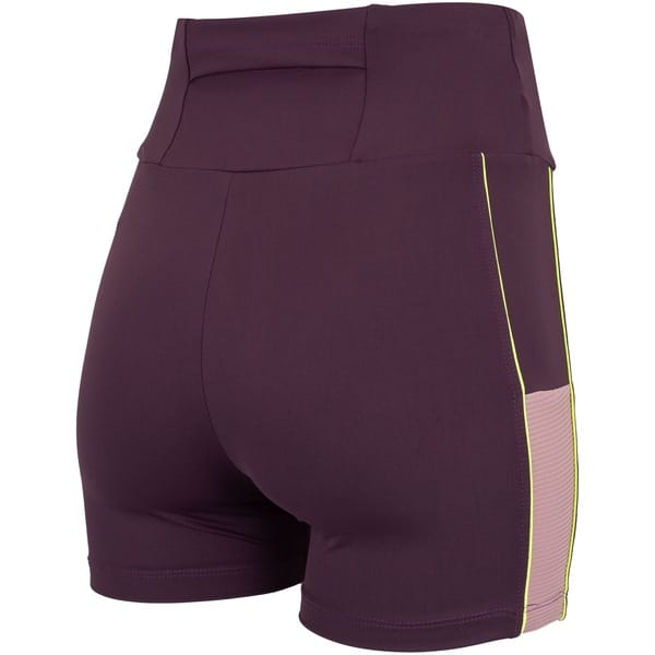 Vista 2 Bermuda Feminina Oxer Textura Cós Médio Média Compressão Oxer ROXO ESCURO