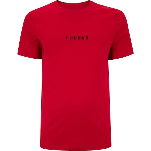 Vista principal Camiseta Jordan Masculina Nike Manga Curta Emb Air Nike VERMELHO/PRETO