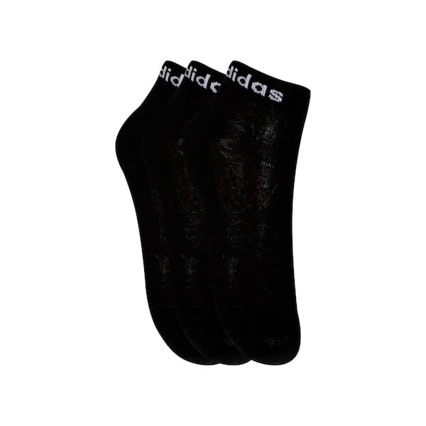 Kit de Meias adidas Logo Linear Ankle - com 3 Pares - Adulto