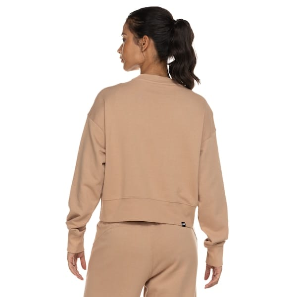 Vista 2 Blusão Puma Feminino Ls Her Crew Puma BEGE