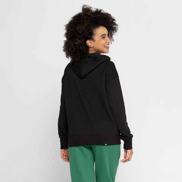Vista 2 Jaqueta Feminina Puma com Capuz Her Full Puma PRETO