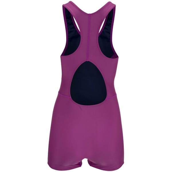 Vista 2 Macaquinho de Hidroginástica Feminino Fila Long Tri Fila ROXO