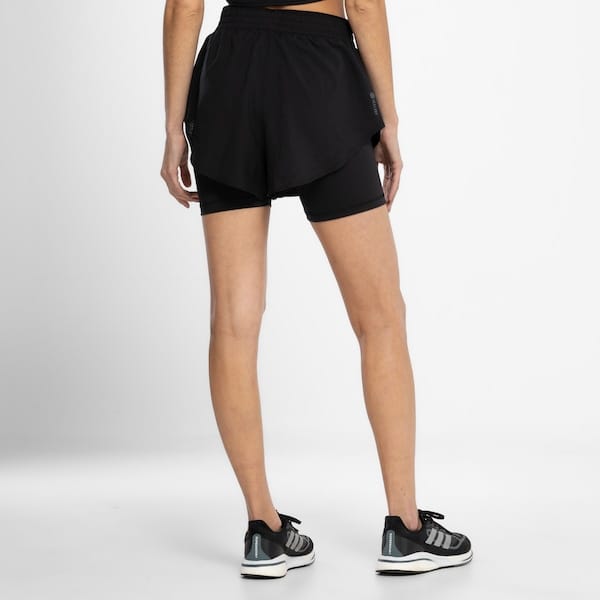 Vista 2 Bermuda Feminina adidas Hiit HR 2N1 Adidas PRETO