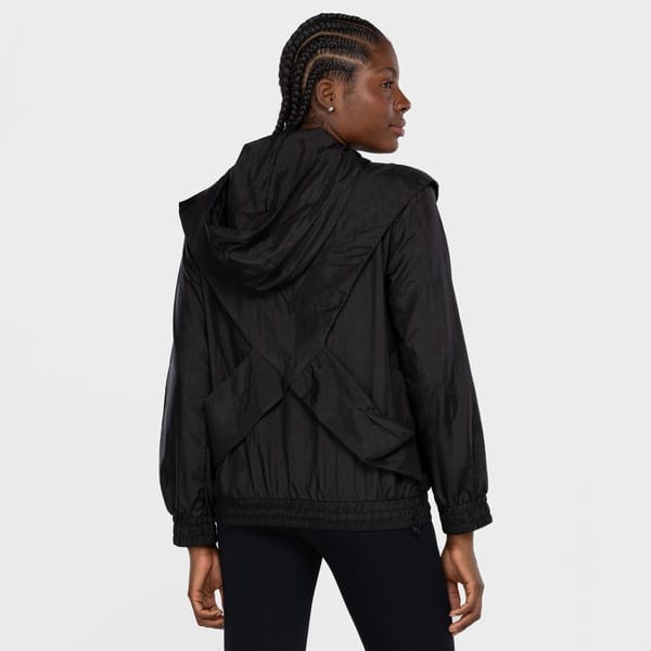 Vista 2 Jaqueta Corta-Vento Feminina Lauf com Capuz Lauf PRETO