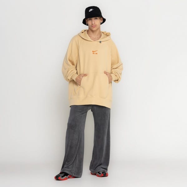 Vista 2 Blusão Nike com Capuz Sportswear Air Ft Po Nike BEGE