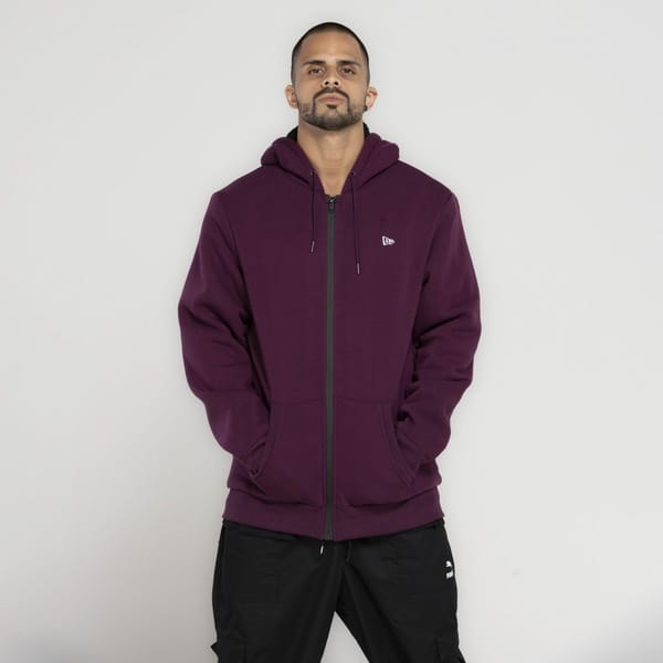 Vista 2 Jaqueta de Moletom com Capuz New Era Essentials Sazonal new era VINHO