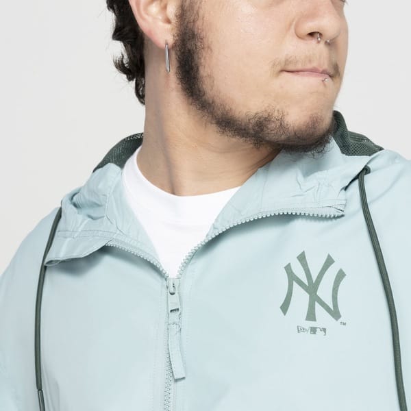 Vista 2 Jaqueta New York Yankees New Era com Capuz Básico Sazonal QD new era VERDE