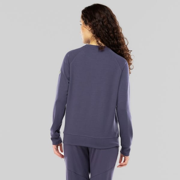 Vista 2 Blusão Feminino ASICS Recortado Tokio ASICS ROXO ESCURO