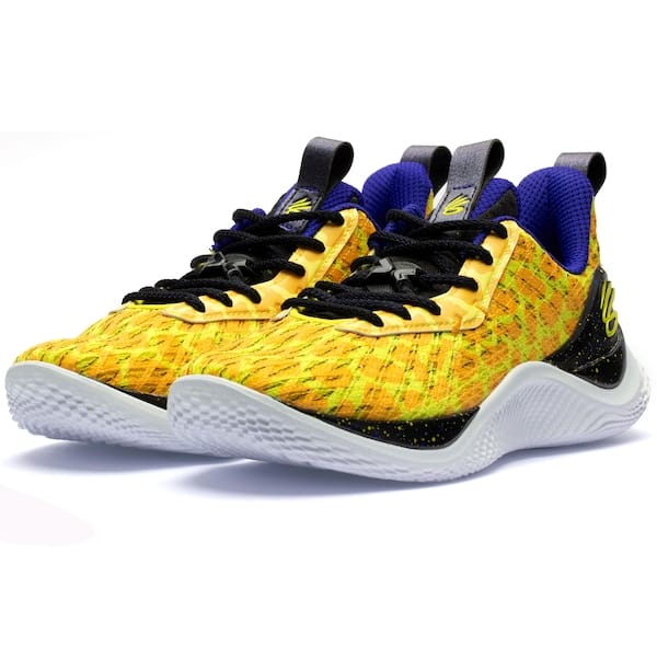 Vista 2 Tênis Under Armour Curry 10 Bang Bang - Masculino Under Armour AMARELO/PRETO