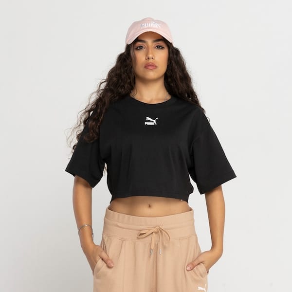 Vista 2 Blusa Cropped Puma Dare To Rela Puma PRETO