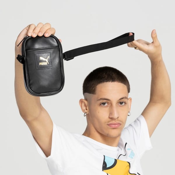 Vista 2 Shoulder Bag Puma Classics Elevated PU Puma PRETO