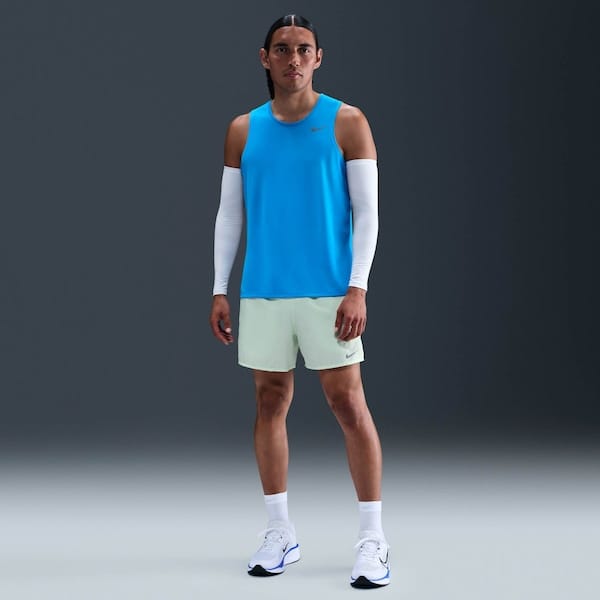 Vista 2 Camiseta Regata Masculina Nike Dri-Fit Miler Nike AZUL/CINZA
