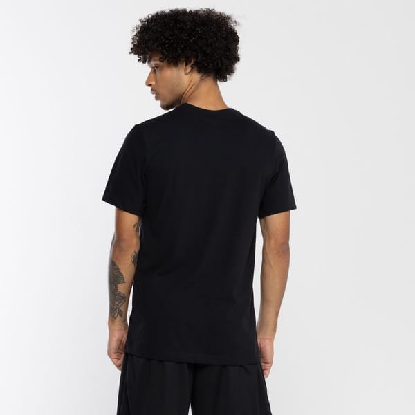 Vista 2 Camiseta Masculina Nike Manga Curta Dri-Fit Swoosh Nike PRETO