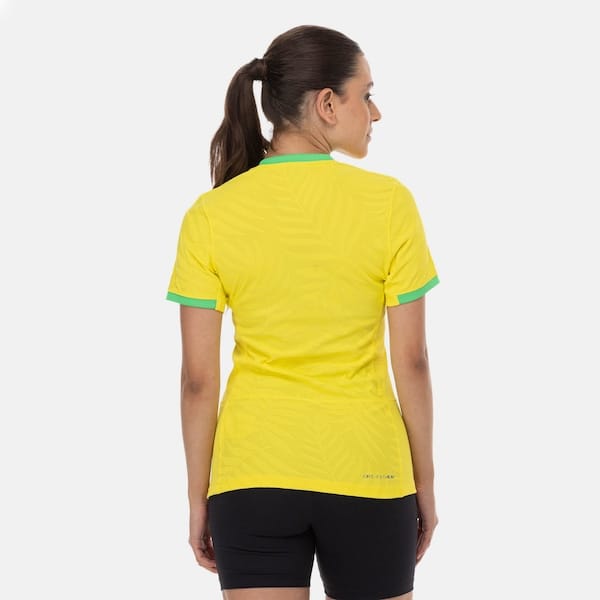 Vista 2 Camisa da Seleção do Brasil CBF I 23/24 Jogador Nike Feminina Nike AMARELO/VERDE