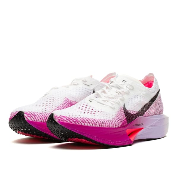 Vista 2 Tênis Nike ZoomX Vaporfly Next% 3 - Feminino Nike BRANCO/ROSA CLA