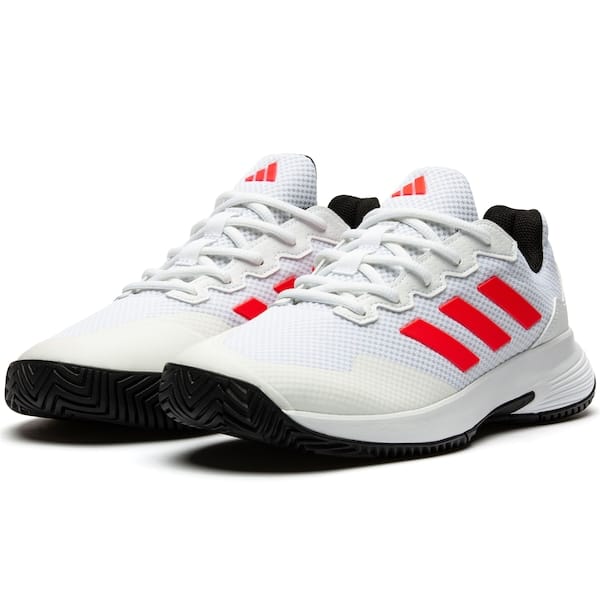 Vista 2 Tênis adidas Gamecourt 2 - Masculino Adidas BRANCO/VERMELHO