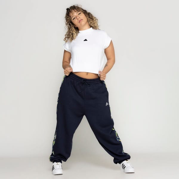 Vista 2 Calça adidas Vibey Adidas AZUL ESCURO