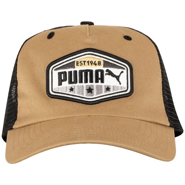 Vista 2 Boné Aba Curva Puma Snapback Trucker Cap Adulto Puma MARROM CLA/PRETO