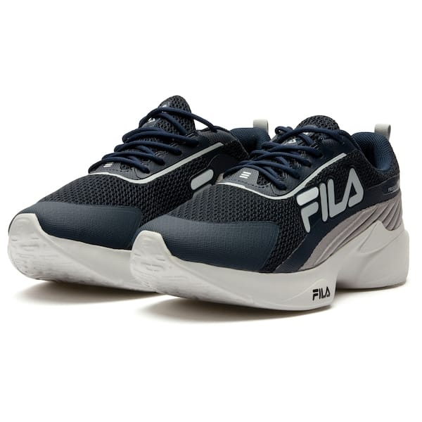 Vista 2 Tênis Infantil Fila Progress Fila AZUL ESC/CINZA