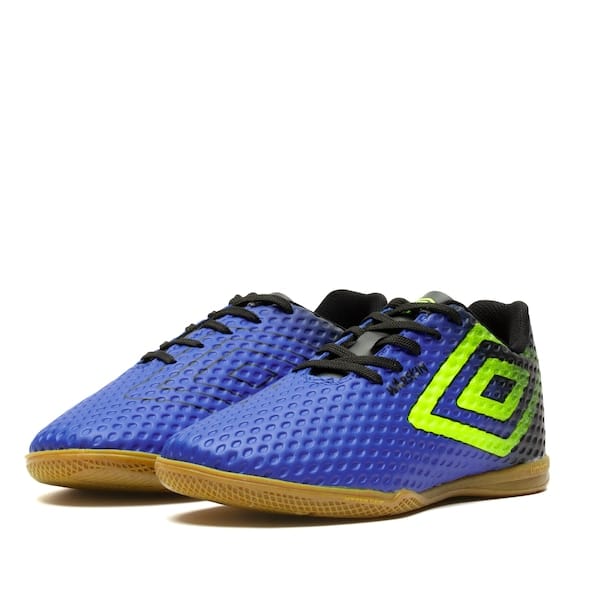 Vista 2 Chuteira Futsal Umbro Warskin - Júnior Umbro AZUL/PRETO