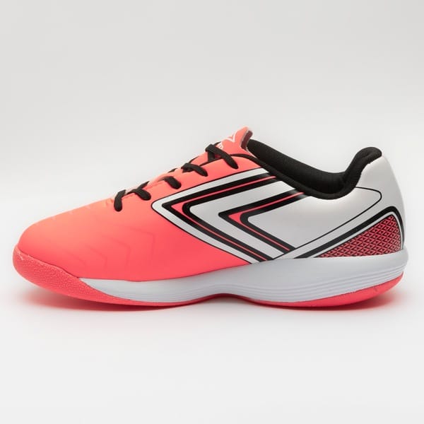 Vista 2 Chuteira Futsal Júnior Umbro Pro 5 Umbro CORAL/BRANCO