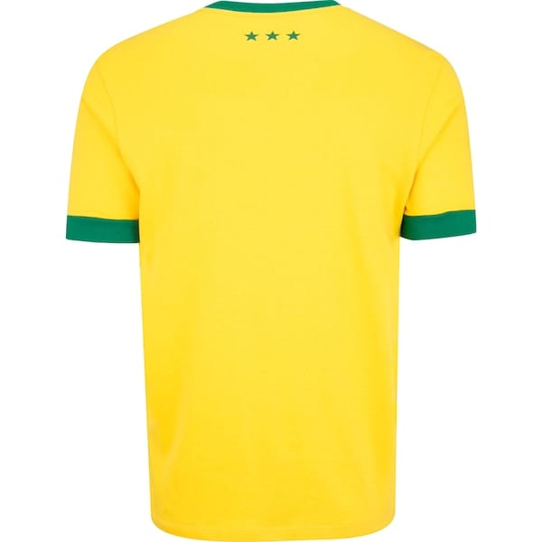 Vista 2 Camiseta CBD Retrô 70 Masculina Cbf AMARELO
