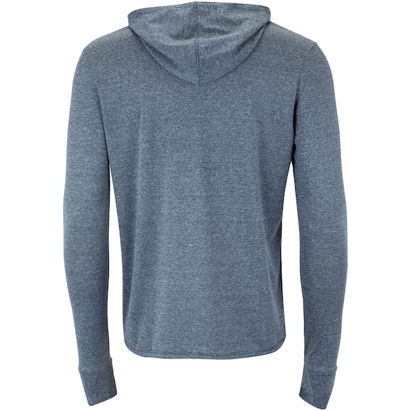 Vista 2 Camiseta Masculina Oxer Manga Longa com Capuz Oxer AZUL ESCURO