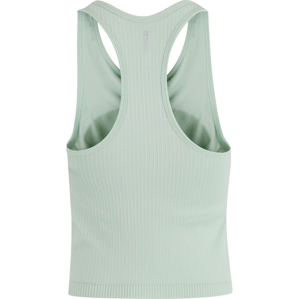 Vista 2 Camiseta Regata Feminina Oxer com Bojo Canelada Sem Costura Oxer VERDE CLARO