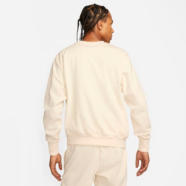 Vista 2 Blusão Masculino Nike Crew Nike BEGE/BRANCO