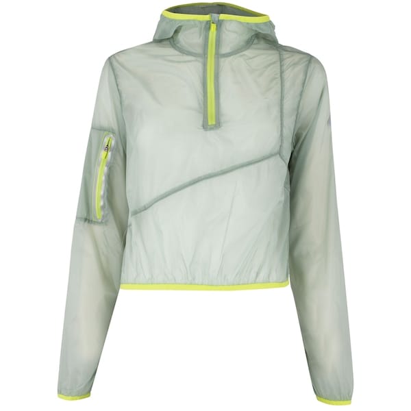 Blusão Feminino ASICS com Capuz Leve Assimétrica