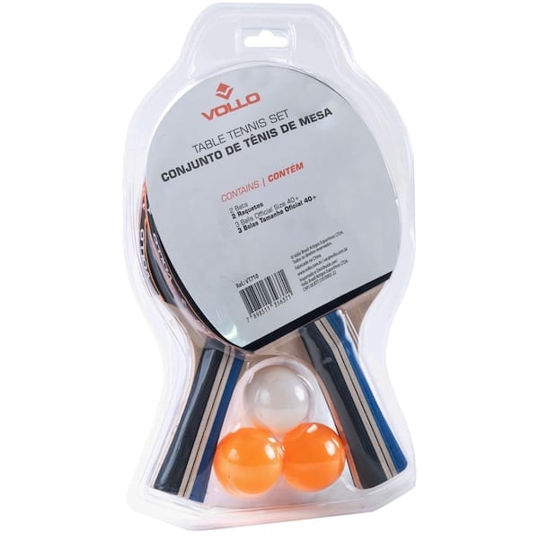 Kit de Tênis de Mesa Vollo com 2 Raquetes + 3 Bolas - 2