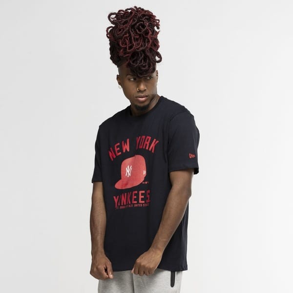 Vista 2 Camiseta do New York Yankees New Era NBA Building new era PRETO