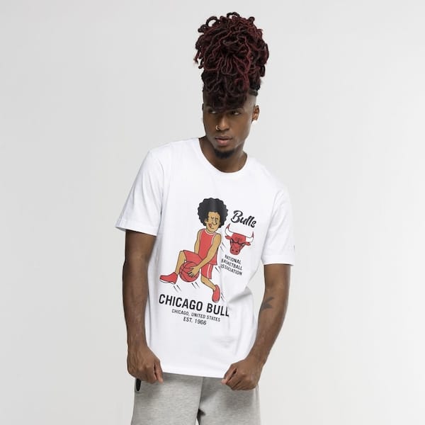 Vista 2 Camiseta do Chicago Bulls New Era NBA Building new era BRANCO