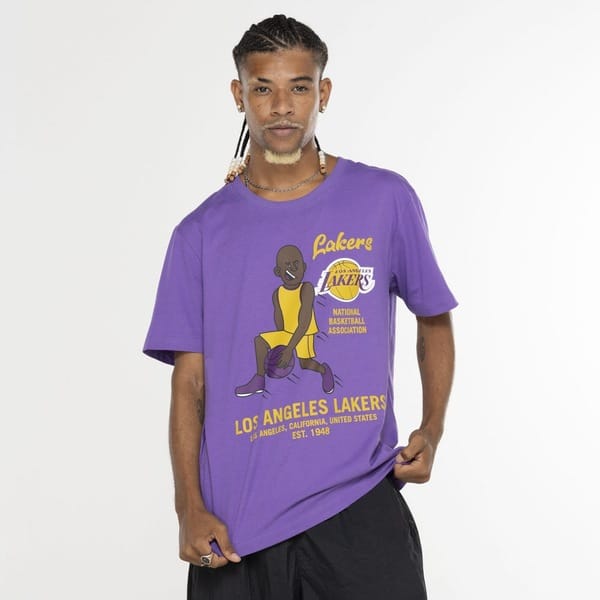 Vista 2 Camiseta Los Angeles Lakers New Era NBA Building new era ROXO