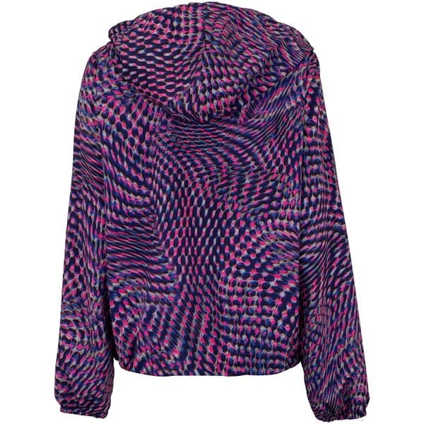 Vista 2 Jaqueta Feminina Vestem com Capuz Ariel Vestem AZUL ESC/ROSA